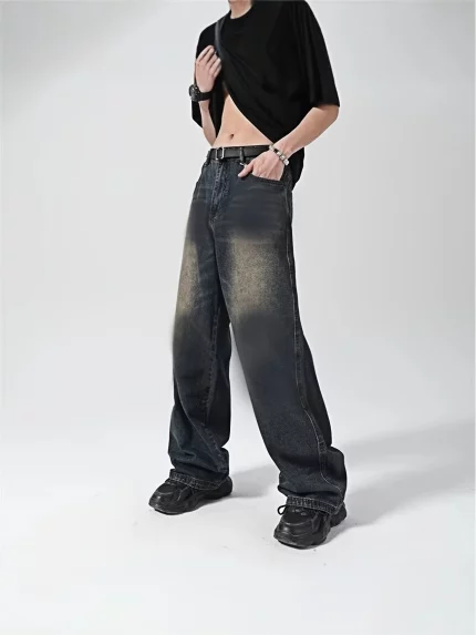 Men's Trendy Retro Washed Vintage Jeans