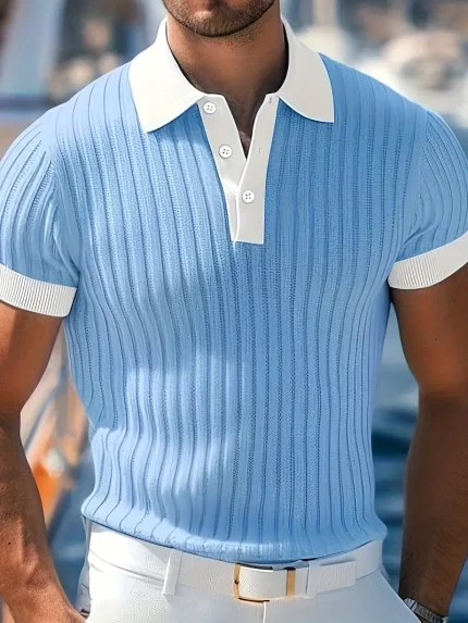 Striped Short Sleeve Casual