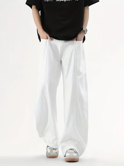 Spring And Summer New Curved Knife Pants Trendy Brand Dirty