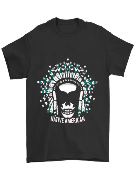 117 Black T-shirt for men; American vintage style; loose fit