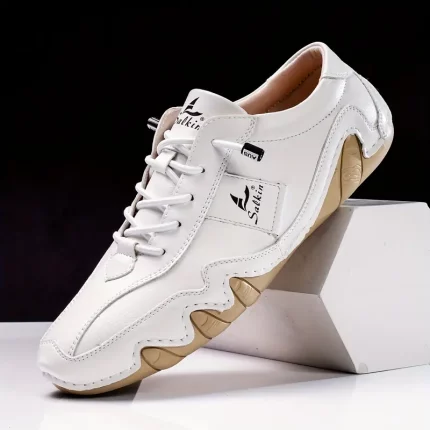 New Retro Style Stitching Casual Sneakers, Breathable Wear-resistant