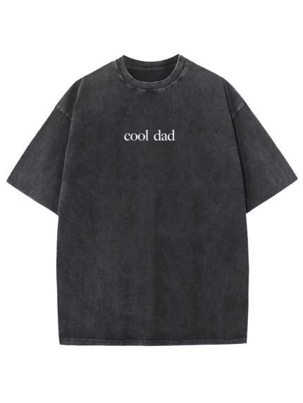 Men'S "Cool Dad" Graphic Tee - Casual Crewneck Short Sleeve, Loose Fit